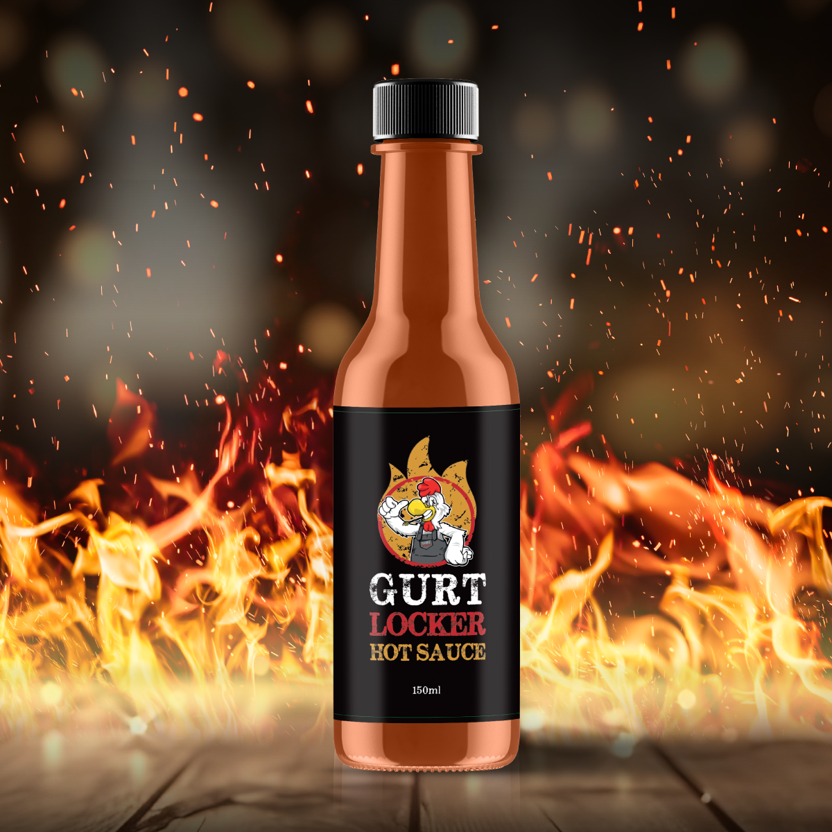 gurt wings gurt locker hot sauce graphic