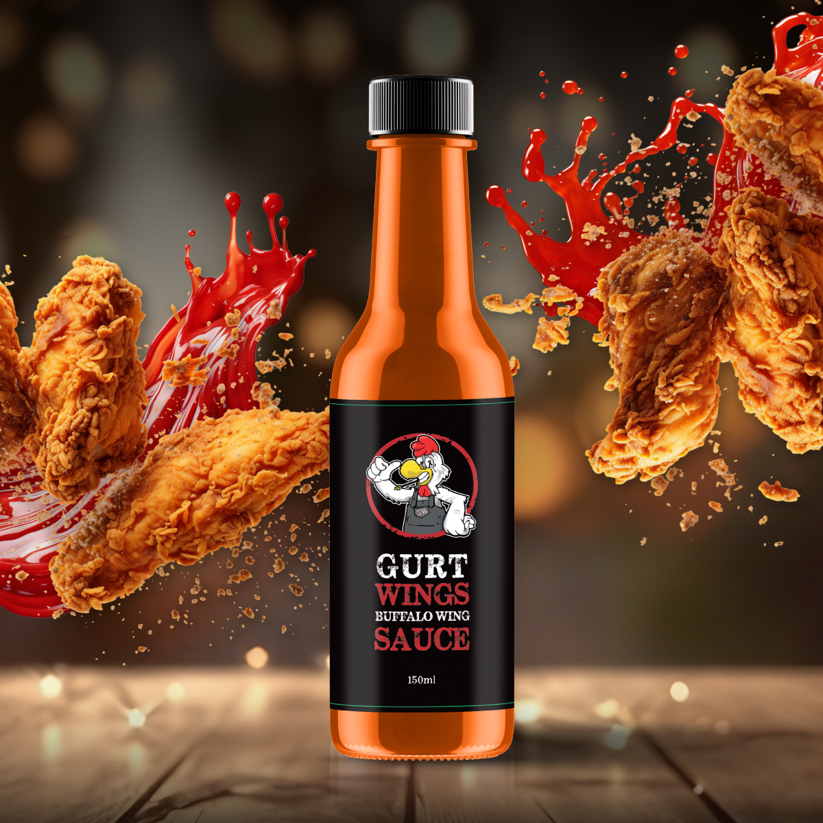 gurt wings buffalo wing sauce graphic