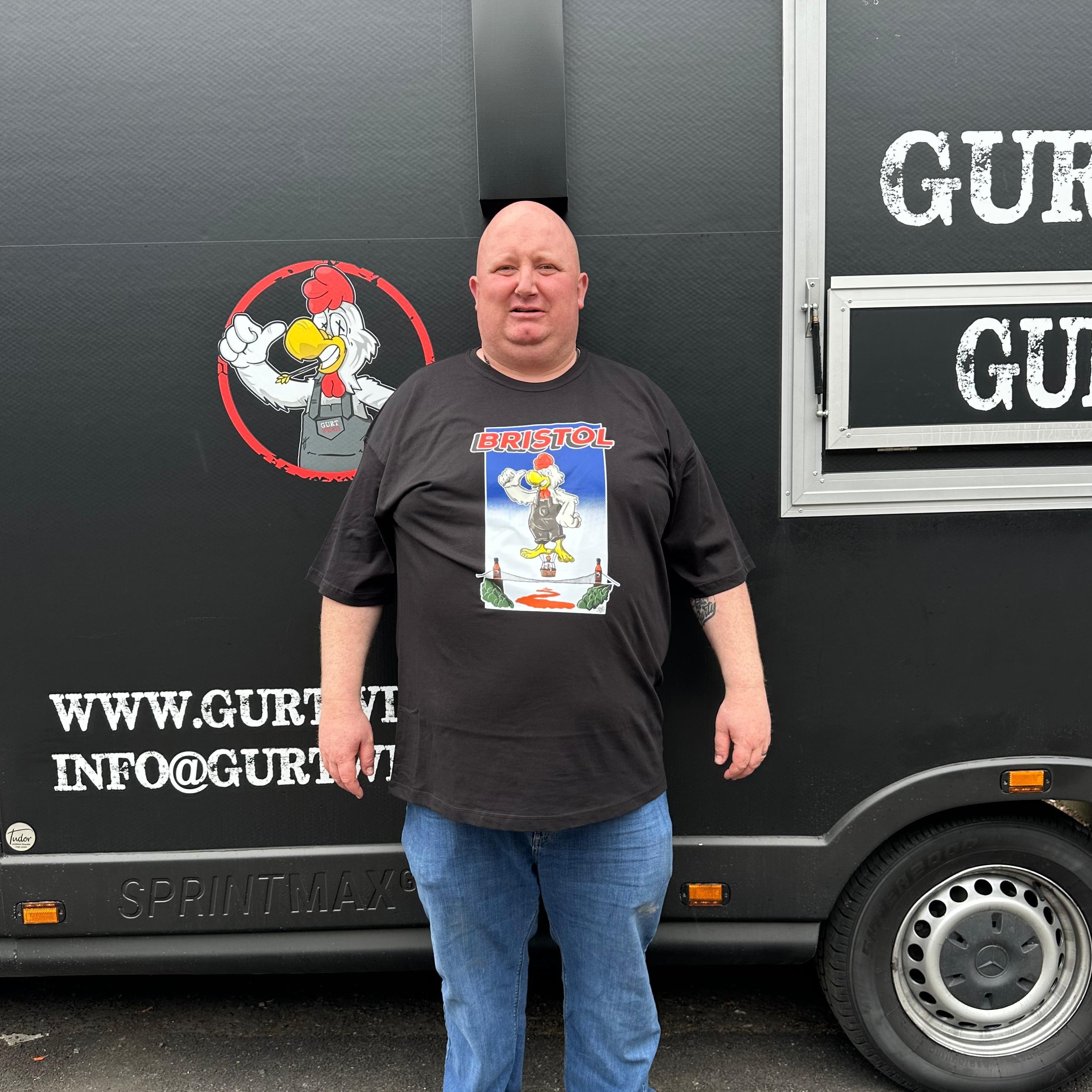 gurty in bristol clifton t-shirt