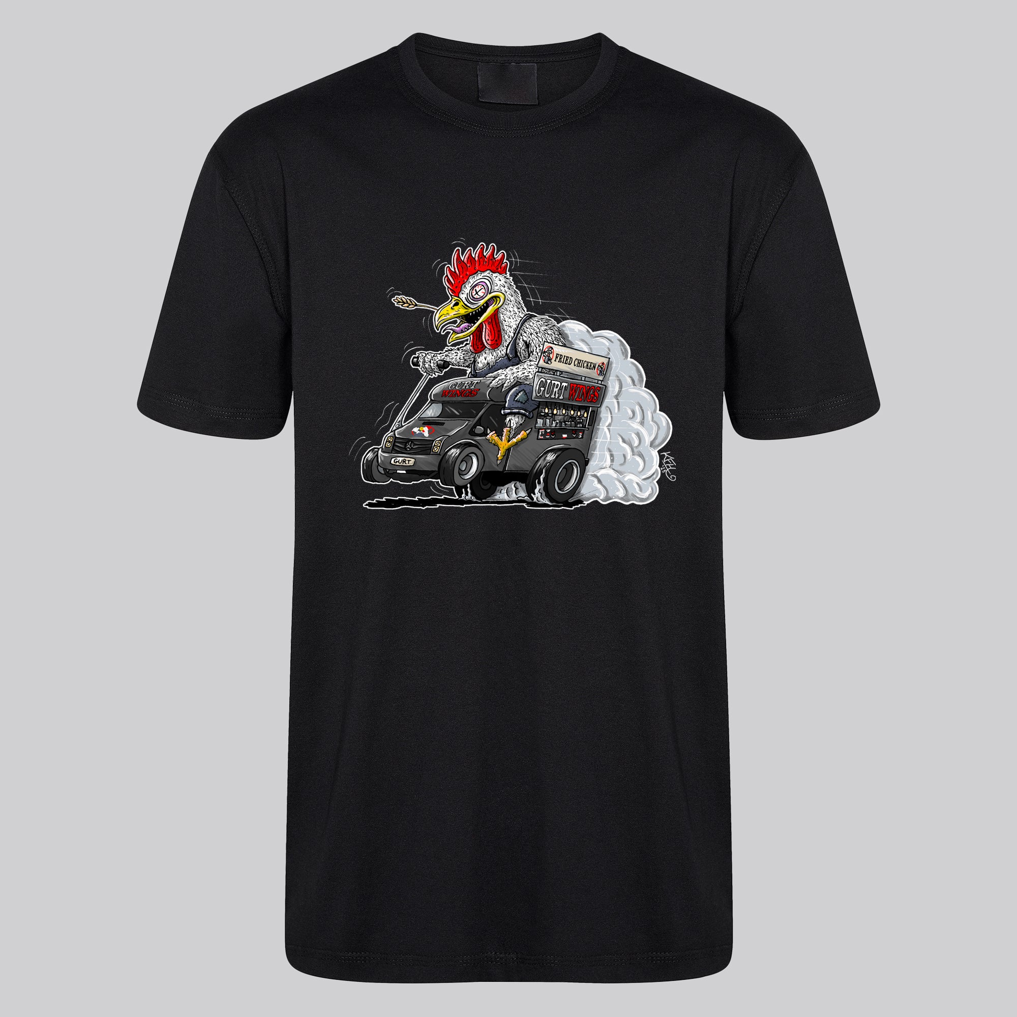 gurt wings hot rod t-shirt