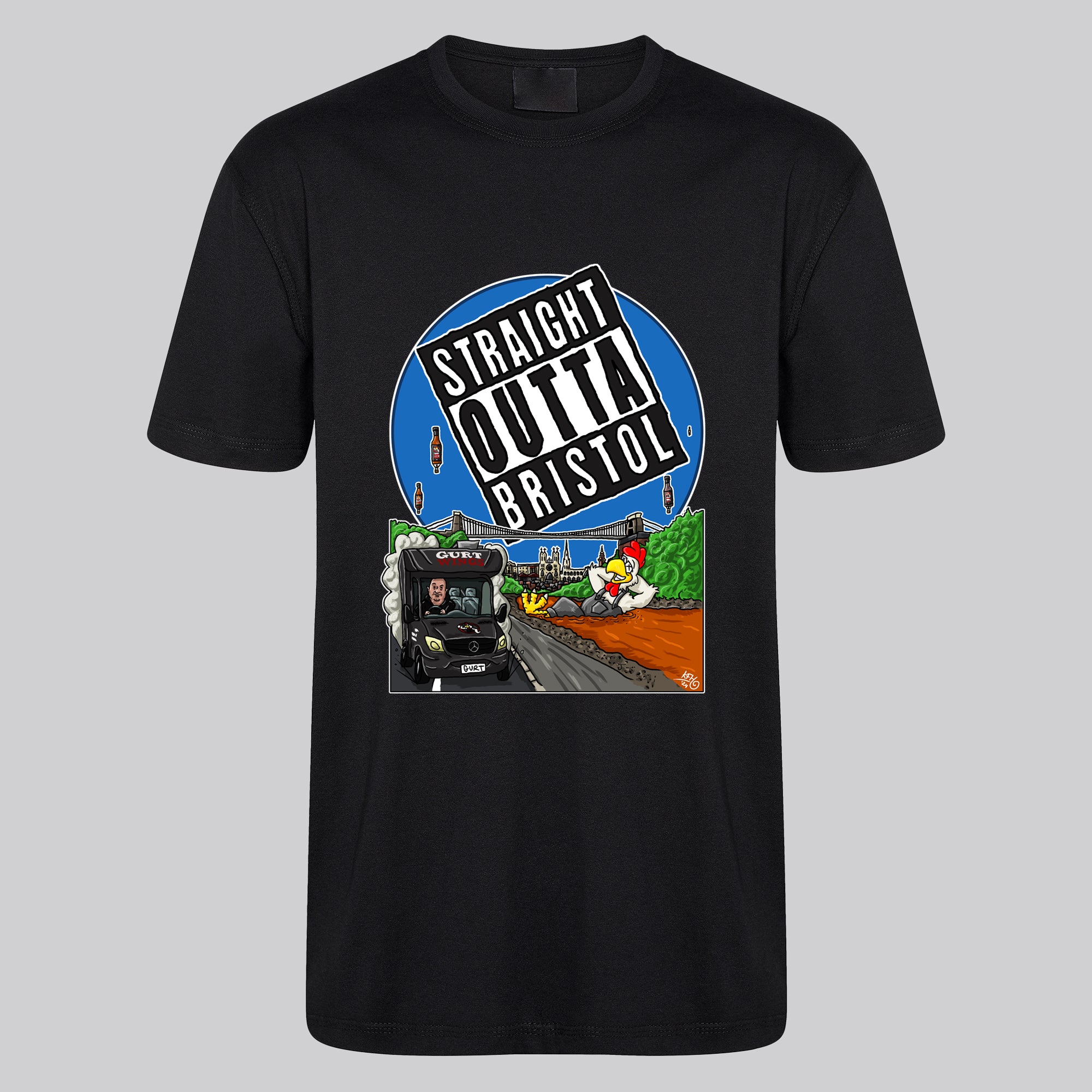 gurt wings straight outta bristol t-shirt
