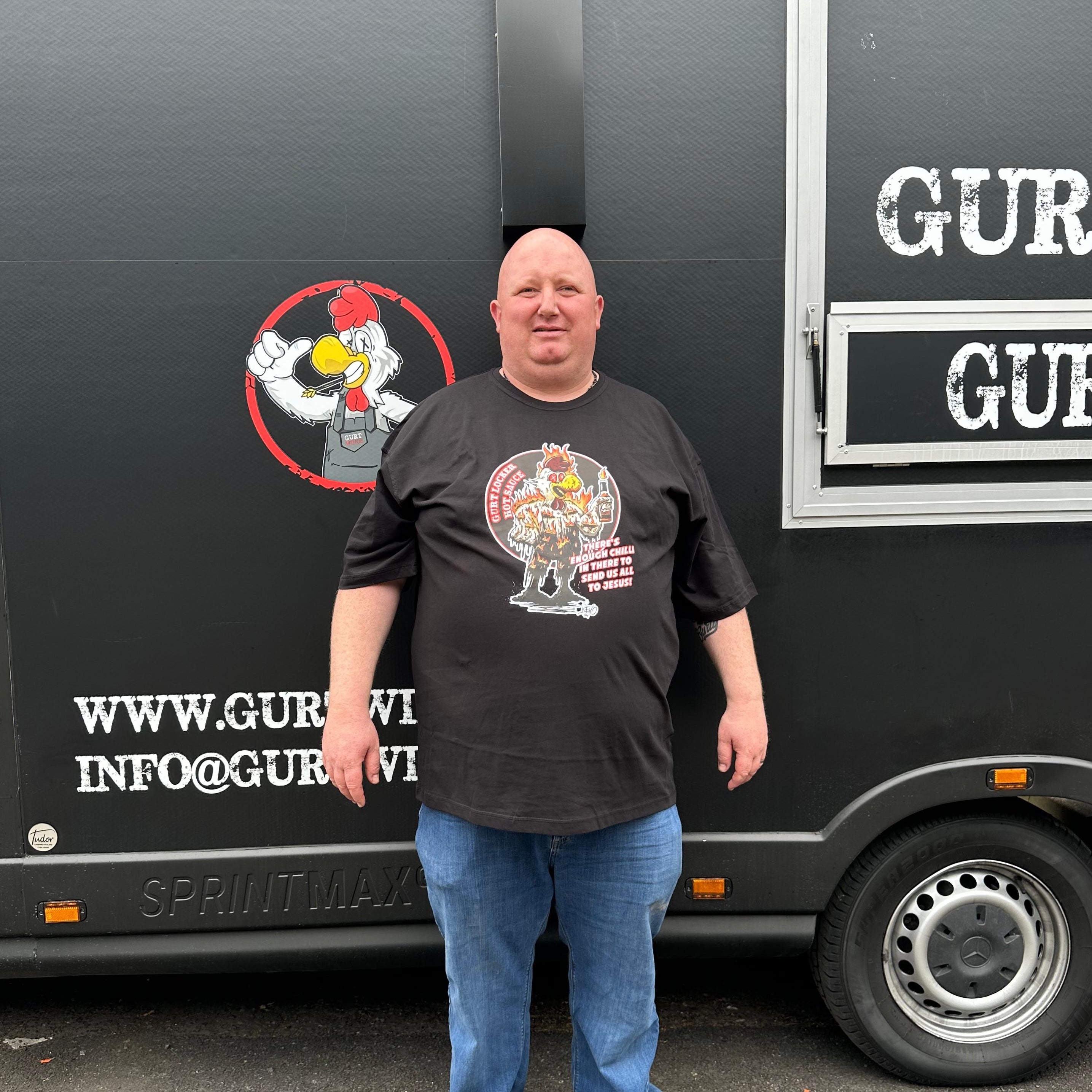 gurty in locker sauce t-shirt