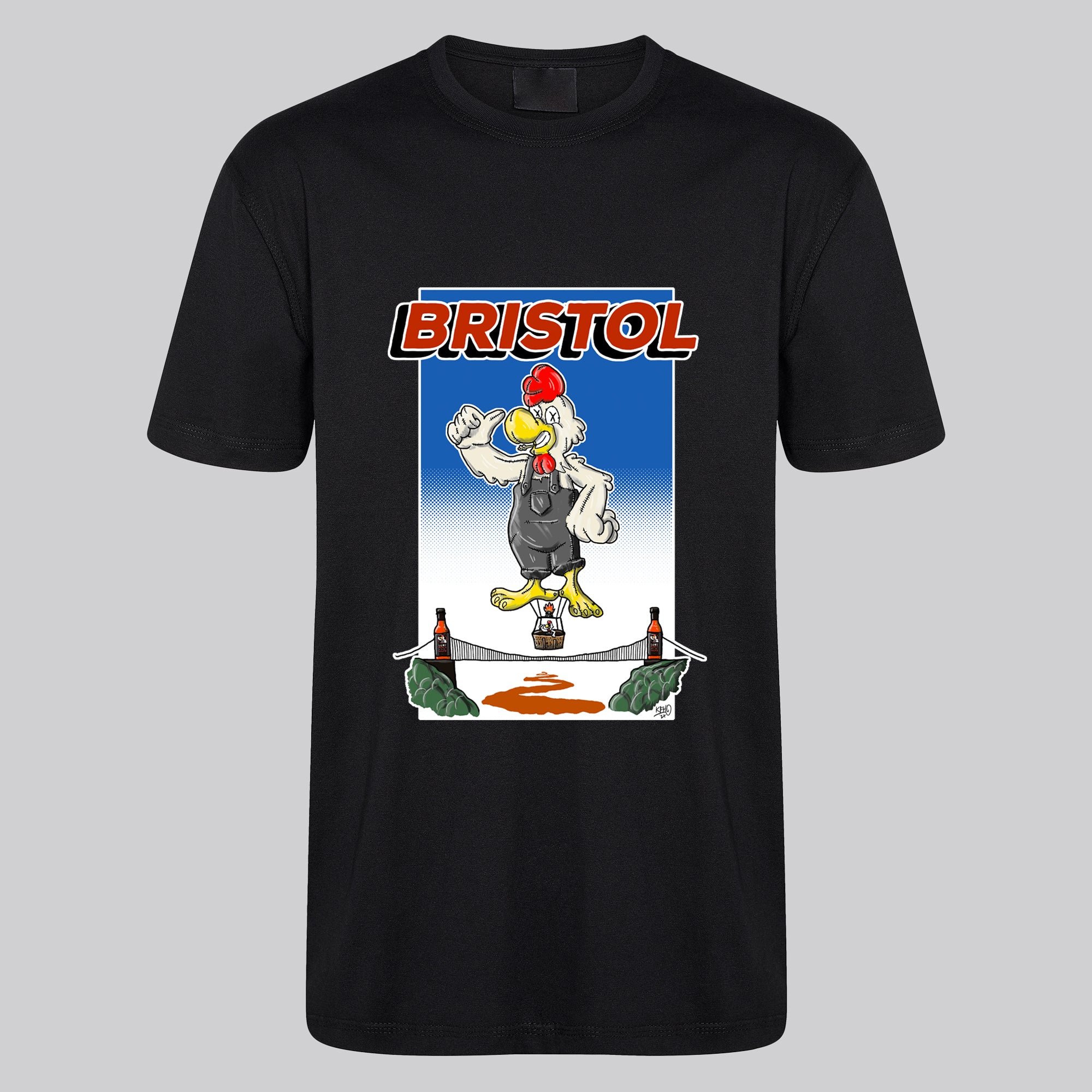 gurt wings bristol clifton suspension bridge t-shirt