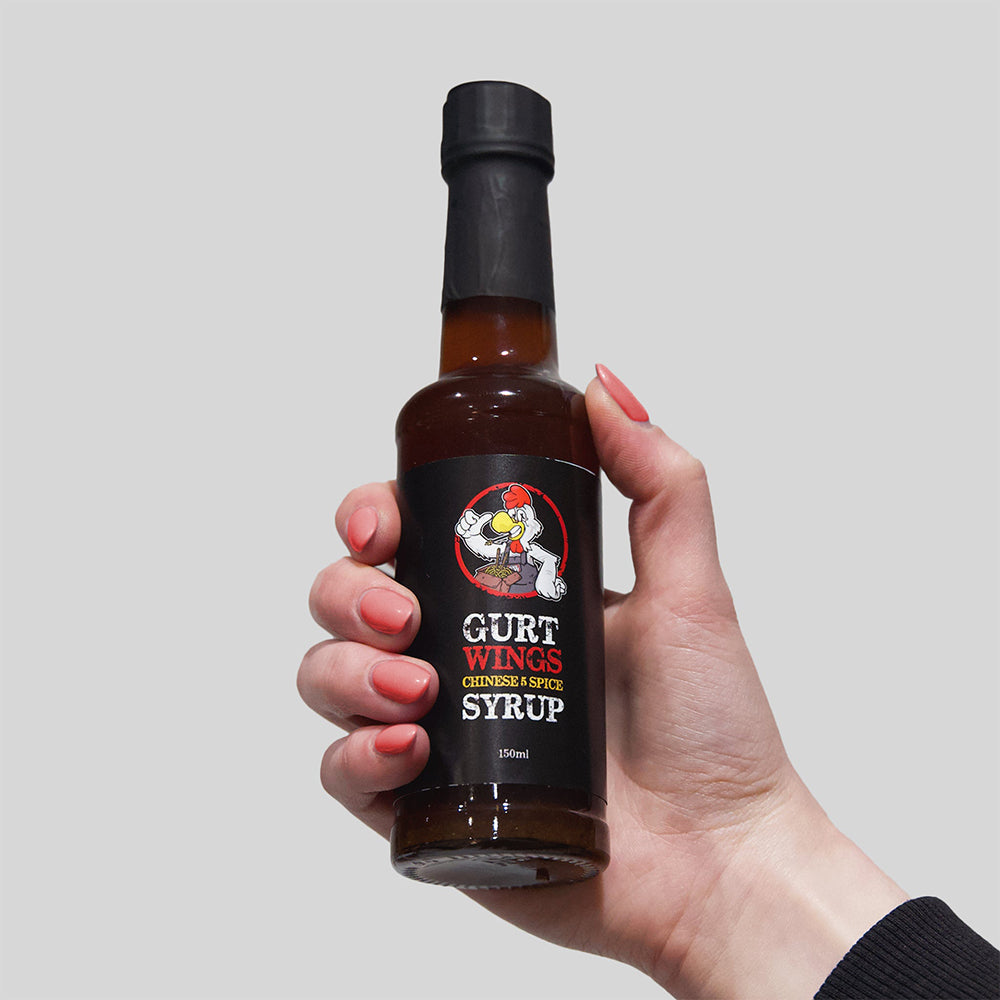 gurt wings chinese 5 spice syrup held